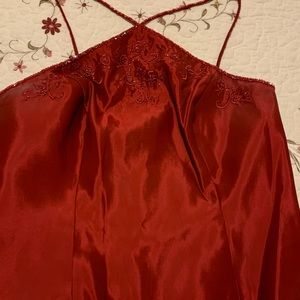 2 piece taffeta gown